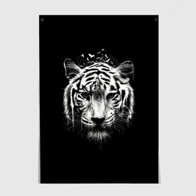 Постер с принтом Dark Tiger в городе Новоалтайск, 100% бумага
 | бумага, плотность 150 мг. Матовая, но за счет высокого коэффициента гладкости имеет небольшой блеск и дает на свету блики, но в отличии от глянцевой бумаги не покрыта лаком | africa | creepy | dark | desert | predator | scary | tiger | tigers | африка | жуткий | мрачный | пустыня | страшный | тигр | тигренок | тигрица | тигрицы | тигры | тигрята | хищник
