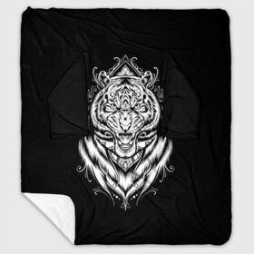 Плед с рукавами с принтом Dark Tiger в городе Новоалтайск, 100% полиэстер | Закругленные углы, все края обработаны. Ткань не мнется и не растягивается. Размер 170*145 | Тематика изображения на принте: africa | creepy | dark | desert | predator | scary | tiger | tigers | африка | жуткий | мрачный | пустыня | страшный | тигр | тигренок | тигрица | тигрицы | тигры | тигрята | хищник