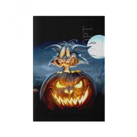 Обложка для паспорта матовая кожа с принтом Halloween в городе Новоалтайск, натуральная матовая кожа | размер 19,3 х 13,7 см; прозрачные пластиковые крепления | Тематика изображения на принте: аниме | ведьма | девушка | зомби | ирландия | кладбище | колдун | кости | кошки | летучие | луна | мертвец | мёртвые | монстры | мыши | ночь | оборотни | пауки | паутина | подарок | праздник | свет | свечи