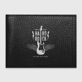 Обложка для студенческого билета с принтом HARD ROCK ГИТАРА в городе Новоалтайск, натуральная кожа | Размер: 11*8 см; Печать на всей внешней стороне | Тематика изображения на принте: гитара | крылья | металл | музыка | рок | струны