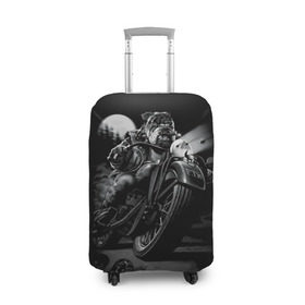 Чехол для чемодана 3D с принтом Biker dog / Пёс-байкер в городе Новоалтайск, 86% полиэфир, 14% спандекс | двустороннее нанесение принта, прорези для ручек и колес | biker | choper | harleydavidson | moto | motorcycle | romantic | байкер | мото | моторомантик | пёс | романтик | собака | харлей | чопер