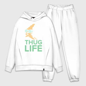 Мужской костюм хлопок OVERSIZE с принтом Профессор   thug life в городе Новоалтайск,  |  | bender | fry | futurama | planet express | бендер | гипножаба | зойдберг | лила | профессор | фрай | футурама