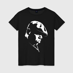 Женская футболка хлопок с принтом The Notorious B.I.G. в городе Новоалтайск, 100% хлопок | прямой крой, круглый вырез горловины, длина до линии бедер, слегка спущенное плечо | b.i.g. | big | biggie | brooklyn | notorios | old | rap | school | smalls | the | биайджи | биг | бигги | биги | бруклин | наториос | ноториос | олд | рэп | рэпер | скул