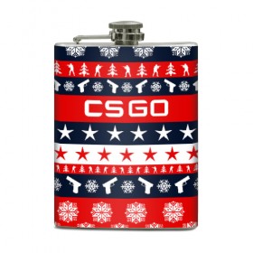 Фляга с принтом CS GO НОВОГОДНИЙ в городе Новоалтайск, металлический корпус | емкость 0,22 л, размер 125 х 94 мм. Виниловая наклейка запечатывается полностью | Тематика изображения на принте: action | astralis | awp | christmas | counter strike | cs go | cs go global offensive | cybersport | faze clan | game | gamer | hyper beast | shooter | skin | snow | team liquid | winter | winter is coming | зима близко | киберспорт | новогодни