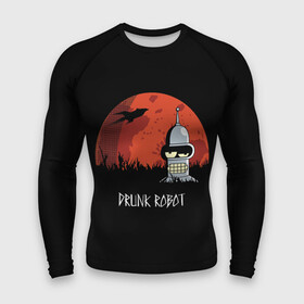 Мужской рашгард 3D с принтом Drunk Robot в городе Новоалтайск,  |  | all | bender | doctor | futurama | humans | kill | mult | robot | simpsons | space | trust | zoidberg | бендер | зойдберг | космос | мульт | мультик | мультфильм | робот | симпсоны | футурама
