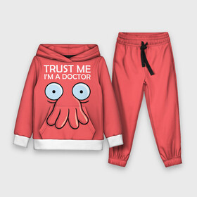 Детский костюм 3D (с толстовкой) с принтом Trust Me Im a Doctor в городе Новоалтайск,  |  | all | bender | doctor | futurama | humans | kill | mult | robot | simpsons | space | trust | zoidberg | бендер | зойдберг | космос | мульт | мультик | мультфильм | робот | симпсоны | футурама