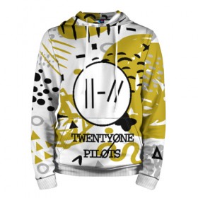 Мужская толстовка 3D с принтом Twenty one pilots в городе Новоалтайск, 100% полиэстер | двухслойный капюшон со шнурком для регулировки, мягкие манжеты на рукавах и по низу толстовки, спереди карман-кенгуру с мягким внутренним слоем. | city | josh dun | twenty one pilots | tyler joseph | urban | альбом | город | музыка