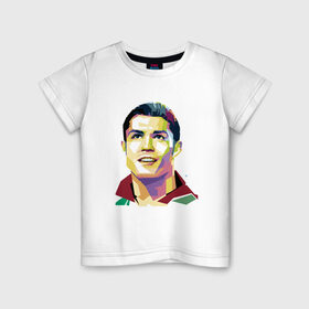 Детская футболка хлопок с принтом Ronaldo в городе Новоалтайск, 100% хлопок | круглый вырез горловины, полуприлегающий силуэт, длина до линии бедер | champion | cr7 | cristiano | game | goal | italy | juventus | madrid | real | ronaldo | spain | team | буффон | гол | дибала | золотой мяч | игрок | испания | италия | криштиану | мадрид | португалия | реал | роналду | спорт | тренер | футбол | 