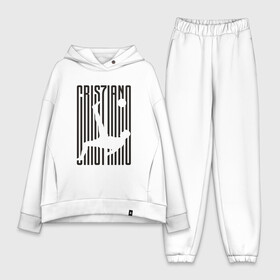 Женский костюм хлопок Oversize с принтом Cristiano Ronaldo в городе Новоалтайск,  |  | champion | cr7 | cristiano | game | goal | italy | juventus | madrid | real | ronaldo | spain | team | буффон | гол | дибала | золотой мяч | игрок | испания | италия | криштиану | мадрид | португалия | реал | роналду | спорт | тренер | футбол | 