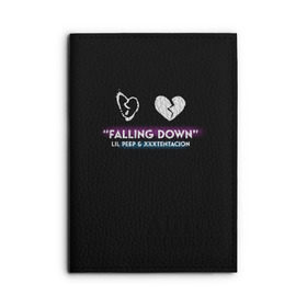 Обложка для автодокументов с принтом Lil Peep Falling Down в городе Новоалтайск, натуральная кожа |  размер 19,9*13 см; внутри 4 больших “конверта” для документов и один маленький отдел — туда идеально встанут права | Тематика изображения на принте: cloudrap | lil peep | rap | xxx | xxxtentacion