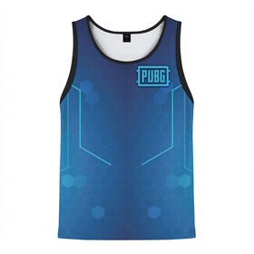 Мужская майка 3D с принтом PUBG Guard Light в городе Новоалтайск, 100% полиэстер | круглая горловина, приталенный силуэт, длина до линии бедра. Пройма и горловина окантованы тонкой бейкой | Тематика изображения на принте: battle | battlegrounds | chicken | dinner | playerunknown’s | royale | winner | битва | королевская