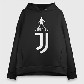 Женское худи Oversize хлопок с принтом Ronaldo - Juventus в городе Новоалтайск, френч-терри — 70% хлопок, 30% полиэстер. Мягкий теплый начес внутри —100% хлопок | боковые карманы, эластичные манжеты и нижняя кромка, капюшон на магнитной кнопке | champion | cr7 | cristiano | game | goal | italy | juventus | madrid | real | ronaldo | spain | team | буффон | гол | дибала | золотой мяч | игрок | испания | италия | криштиану | мадрид | португалия | реал | роналду | спорт | тренер | футбол | 
