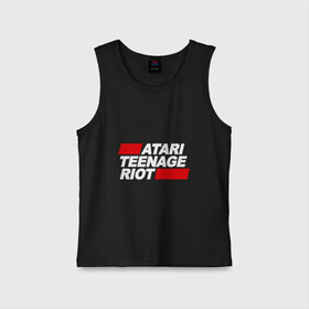 Детская майка хлопок с принтом Atari Teenage Riot в городе Новоалтайск,  |  | Тематика изображения на принте: atari | atr | digital | hardcore | music | punk | rave | riot | rock | teenage | музыка | панк | рок