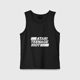 Детская майка хлопок с принтом Atari Teenage Riot (White) в городе Новоалтайск,  |  | Тематика изображения на принте: atari | atr | digital | hardcore | music | punk | rave | riot | rock | teenage | музыка | панк | рок