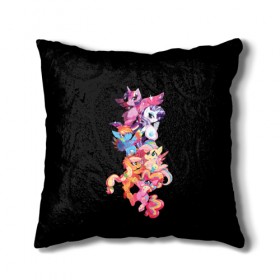 Подушка 3D с принтом My Little Pony в городе Новоалтайск, наволочка – 100% полиэстер, наполнитель – холлофайбер (легкий наполнитель, не вызывает аллергию). | состоит из подушки и наволочки. Наволочка на молнии, легко снимается для стирки | Тематика изображения на принте: fax | little | lord | mult | my little pony | pony | princess | series | shadow | unicorn | детей | для | единорог | единороги | лошади | лошадки | маленькая | мальнький | пони | тень