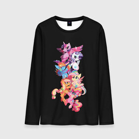 Мужской лонгслив 3D с принтом My Little Pony в городе Новоалтайск, 100% полиэстер | длинные рукава, круглый вырез горловины, полуприлегающий силуэт | fax | little | lord | mult | my little pony | pony | princess | series | shadow | unicorn | детей | для | единорог | единороги | лошади | лошадки | маленькая | мальнький | пони | тень
