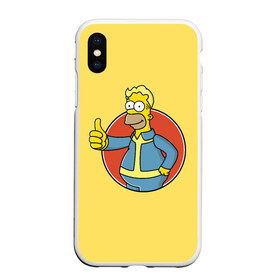 Чехол для iPhone XS Max матовый с принтом Homer Fallout в городе Новоалтайск, Силикон | Область печати: задняя сторона чехла, без боковых панелей | bart | comedy | familt | homer | lisa | maggie | marge | mult | series | simpson | simpsons | springfield | барт | гомер | комедия | лиза | мардж | мэгги | прикол | приколы | семья | сериал | симпсон | симпсоны | спрингфилд