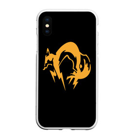 Чехол для iPhone XS Max матовый с принтом Electro Fox в городе Новоалтайск, Силикон | Область печати: задняя сторона чехла, без боковых панелей | Тематика изображения на принте: cute | electro | fox | foxes | ginger | hideo kojima | metal gear solid | tail | xof | забавная | лис | лиса | лисица | лисицы | лисичка | лисички | лисы | милая | рыжая | рыжие | смешная | фыр | хвост | хвосты | хидео кодзима | шифрб мгсб mgs