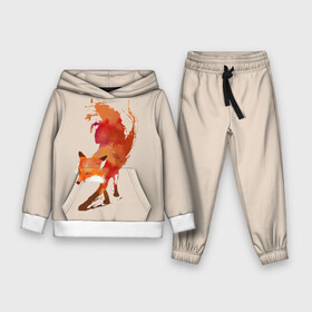 Детский костюм 3D (с толстовкой) с принтом Paint Fox в городе Новоалтайск,  |  | Тематика изображения на принте: cute | fox | foxes | ginger | paint | tail | забавная | краска | лис | лиса | лисица | лисицы | лисичка | лисички | лисы | милая | рыжая | рыжие | смешная | фыр | хвост | хвосты