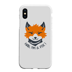 Чехол для iPhone XS Max матовый с принтом Hello Fox в городе Новоалтайск, Силикон | Область печати: задняя сторона чехла, без боковых панелей | cute | fox | foxes | ginger | hello | tail | забавная | лис | лиса | лисица | лисицы | лисичка | лисички | лисы | милая | привет | рыжая | рыжие | смешная | фыр | хвост | хвосты