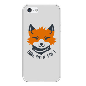 Чехол для iPhone 5/5S матовый с принтом Hello Fox в городе Новоалтайск, Силикон | Область печати: задняя сторона чехла, без боковых панелей | Тематика изображения на принте: cute | fox | foxes | ginger | hello | tail | забавная | лис | лиса | лисица | лисицы | лисичка | лисички | лисы | милая | привет | рыжая | рыжие | смешная | фыр | хвост | хвосты