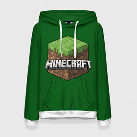 Женская толстовка 3D с принтом Minecraft в городе Новоалтайск, 100% полиэстер  | двухслойный капюшон со шнурком для регулировки, мягкие манжеты на рукавах и по низу толстовки, спереди карман-кенгуру с мягким внутренним слоем. | craft | creeper | enderman | mine | minecraft | miner | online | skeleton | sword | tnt | world | zombie | динамит | зомби | игра | игры | кирка | крипер | майнер | майнкрафт | меч | мир | онлайн | скелетон