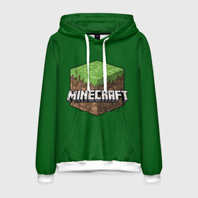 Мужская толстовка 3D с принтом Minecraft в городе Новоалтайск, 100% полиэстер | двухслойный капюшон со шнурком для регулировки, мягкие манжеты на рукавах и по низу толстовки, спереди карман-кенгуру с мягким внутренним слоем. | Тематика изображения на принте: craft | creeper | enderman | mine | minecraft | miner | online | skeleton | sword | tnt | world | zombie | динамит | зомби | игра | игры | кирка | крипер | майнер | майнкрафт | меч | мир | онлайн | скелетон