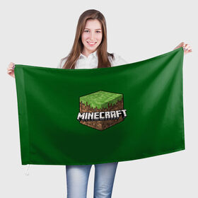Флаг 3D с принтом Minecraft в городе Новоалтайск, 100% полиэстер | плотность ткани — 95 г/м2, размер — 67 х 109 см. Принт наносится с одной стороны | craft | creeper | enderman | mine | minecraft | miner | online | skeleton | sword | tnt | world | zombie | динамит | зомби | игра | игры | кирка | крипер | майнер | майнкрафт | меч | мир | онлайн | скелетон