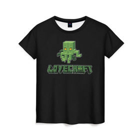 Женская футболка 3D с принтом Lovecraft Ктулху в городе Новоалтайск, 100% полиэфир ( синтетическое хлопкоподобное полотно) | прямой крой, круглый вырез горловины, длина до линии бедер | craft | creeper | enderman | mine | minecraft | miner | online | skeleton | sword | tnt | world | zombie | динамит | зомби | игра | игры | кирка | крипер | майнер | майнкрафт | меч | мир | онлайн | скелетон