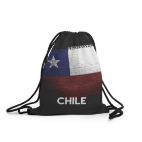 Рюкзак-мешок 3D с принтом Chile(Чили) в городе Новоалтайск, 100% полиэстер | плотность ткани — 200 г/м2, размер — 35 х 45 см; лямки — толстые шнурки, застежка на шнуровке, без карманов и подкладки | Тематика изображения на принте: chile | urban | город | мир | путешествие | символика | страны | флаг | чили
