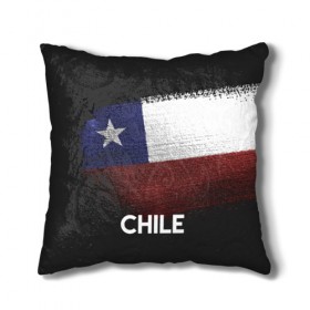 Подушка 3D с принтом Chile(Чили) в городе Новоалтайск, наволочка – 100% полиэстер, наполнитель – холлофайбер (легкий наполнитель, не вызывает аллергию). | состоит из подушки и наволочки. Наволочка на молнии, легко снимается для стирки | chile | urban | город | мир | путешествие | символика | страны | флаг | чили