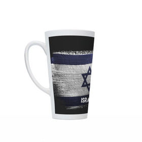 Кружка Латте с принтом Israel(Израиль) в городе Новоалтайск, Белая керамика | Объем 480 мл; Высота 150 мм; Диаметр 90 мм | Тематика изображения на принте: israel | urban | город | израиль | мир | путешествие | символика | страны | флаг