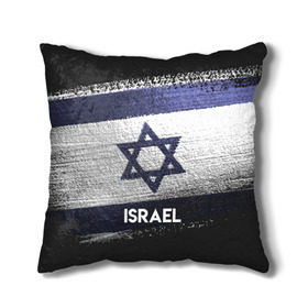 Подушка 3D с принтом Israel(Израиль) в городе Новоалтайск, наволочка – 100% полиэстер, наполнитель – холлофайбер (легкий наполнитель, не вызывает аллергию). | состоит из подушки и наволочки. Наволочка на молнии, легко снимается для стирки | israel | urban | город | израиль | мир | путешествие | символика | страны | флаг