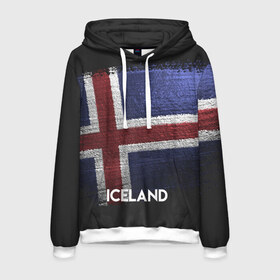 Мужская толстовка 3D с принтом Iceland(Исландия) в городе Новоалтайск, 100% полиэстер | двухслойный капюшон со шнурком для регулировки, мягкие манжеты на рукавах и по низу толстовки, спереди карман-кенгуру с мягким внутренним слоем. | iceland | urban | город | мир | путешествие | символика | страны | флаг