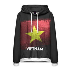 Мужская толстовка 3D с принтом VIETNAM(Вьетнам) в городе Новоалтайск, 100% полиэстер | двухслойный капюшон со шнурком для регулировки, мягкие манжеты на рукавах и по низу толстовки, спереди карман-кенгуру с мягким внутренним слоем. | urban | vietnam | город | мир | путешествие | символика | страны | флаг