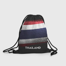 Рюкзак-мешок 3D с принтом Тайланд(Thailand) в городе Новоалтайск, 100% полиэстер | плотность ткани — 200 г/м2, размер — 35 х 45 см; лямки — толстые шнурки, застежка на шнуровке, без карманов и подкладки | Тематика изображения на принте: thailand | urban | город | мир | путешествие | символика | страны | таиланд | флаг