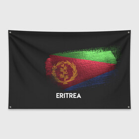 Флаг-баннер с принтом ERITREA в городе Новоалтайск, 100% полиэстер | размер 67 х 109 см, плотность ткани — 95 г/м2; по краям флага есть четыре люверса для крепления | eritrea | urban | город | мир | путешествие | символика | страны | флаг | эритрея