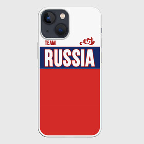 Чехол для iPhone 13 mini с принтом Team Russia в городе Новоалтайск,  |  | community | country | moscow | ornament | pattern | russia | russian | sport | style | team | комюнити | москва | надпись | орнамент | россия | русская | русский | спорт | стиль | страна | узор
