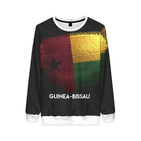 Женский свитшот 3D с принтом Guinea-Bissau(Гвинея-Бисау) в городе Новоалтайск, 100% полиэстер с мягким внутренним слоем | круглый вырез горловины, мягкая резинка на манжетах и поясе, свободная посадка по фигуре | urban | гвинея бисау | город | мир | путешествие | символика | страны | флаг