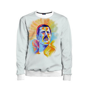 Детский свитшот 3D с принтом Freddie Mercury в городе Новоалтайск, 100% полиэстер | свободная посадка, прямой крой, мягкая тканевая резинка на рукавах и понизу свитшота | freddie mercury | queen | фредди меркьюри