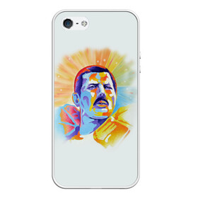 Чехол для iPhone 5/5S матовый с принтом Freddie Mercury в городе Новоалтайск, Силикон | Область печати: задняя сторона чехла, без боковых панелей | freddie mercury | queen | фредди меркьюри