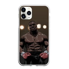 Чехол для iPhone 11 Pro Max матовый с принтом Myke Tyson_7 в городе Новоалтайск, Силикон |  | myke tyson | бокс | боксер | железный майк | нокаут