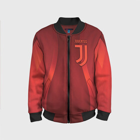 Детский бомбер 3D с принтом Juventus new uniform в городе Новоалтайск, 100% полиэстер | застегивается на молнию, по бокам два кармана без застежек, мягкие манжеты, по низу бомбера и на воротнике — эластичная резинка | club | football | juventus | белый | италия | клуб | форма | черный | ювентус