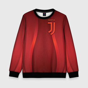 Детский свитшот 3D с принтом Juventus new uniform в городе Новоалтайск, 100% полиэстер | свободная посадка, прямой крой, мягкая тканевая резинка на рукавах и понизу свитшота | club | football | juventus | белый | италия | клуб | форма | черный | ювентус