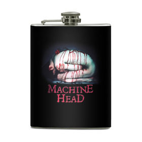 Фляга с принтом Machine Head 11 в городе Новоалтайск, металлический корпус | емкость 0,22 л, размер 125 х 94 мм. Виниловая наклейка запечатывается полностью | machine head | машин хед