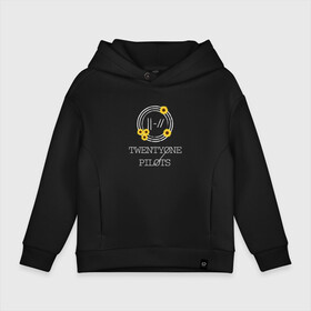 Детское худи Oversize хлопок с принтом Twenty one pilots в городе Новоалтайск, френч-терри — 70% хлопок, 30% полиэстер. Мягкий теплый начес внутри —100% хлопок | боковые карманы, эластичные манжеты и нижняя кромка, капюшон на магнитной кнопке | Тематика изображения на принте: 21 pilots | josh dun | music | rock | twenty one pilots | tyler joseph | джош дан | музыка | рок | тайлер джозеф