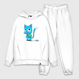 Мужской костюм хлопок OVERSIZE с принтом котик Хэппи в городе Новоалтайск,  |  | anime | cat | fairy tail | happy | аниме | животные | кот | сёнэн | хвост феи | хэппи