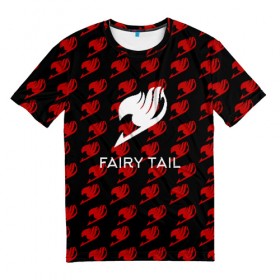 Мужская футболка 3D с принтом Fairy Tail в городе Новоалтайск, 100% полиэфир | прямой крой, круглый вырез горловины, длина до линии бедер | Тематика изображения на принте: anime | fairy tail | аниме | сёнэн | хвост феи