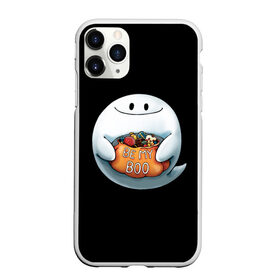Чехол для iPhone 11 Pro Max матовый с принтом Be my Boo в городе Новоалтайск, Силикон |  | Тематика изображения на принте: candy | deliciouse | ghost | halloween | night | pumpkin | spirit | treat | trick | вкусняшки | гадость | дух | конфеты | ночь | приведение | призрак | сладости | тыква | хеллоуин | хэллоуин