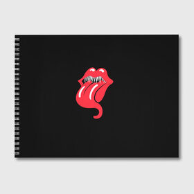 Альбом для рисования с принтом Monsters Kiss в городе Новоалтайск, 100% бумага
 | матовая бумага, плотность 200 мг. | Тематика изображения на принте: halloween | jagger | lips | mick | monster | rock | rolling | stones | tongue | tooth | вольные | губы | джаггер | зубы | камни | катящиеся | мик | монстер | рок | странники | хеллоуин | хэллоуин | язык